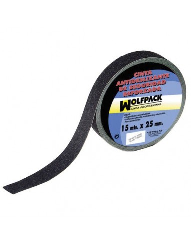 Cinta Antideslizante Negra Wolfpack 15m x 50mm