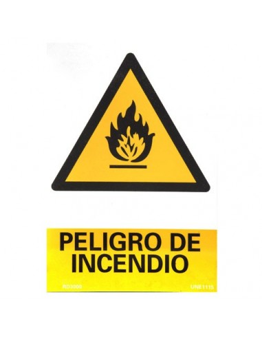Cartel Peligro De Incendio 30x21