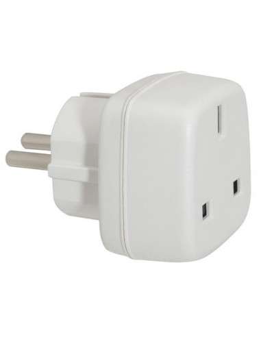 Adaptador Viaje-de Toma Inglesa A Schuko