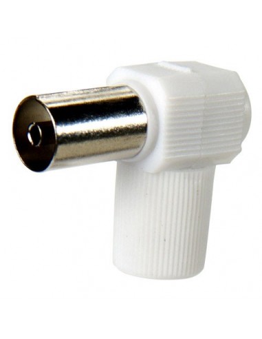 Conector Tv Hembra Acodado 9