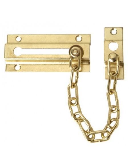 Cadena Seguridad Puerta Latonada (Blister 1 Pieza) 2