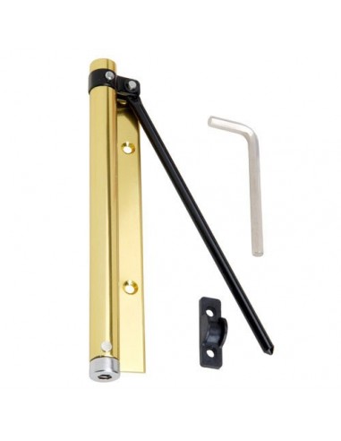Muelle Puerta Wolfpack Aluminio Anodizado Dorado (Blister 1 Pieza)