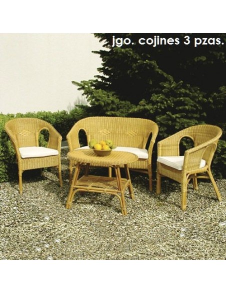 COJINES P/FILICUDI  NATUR JGO 3Pz BEIG