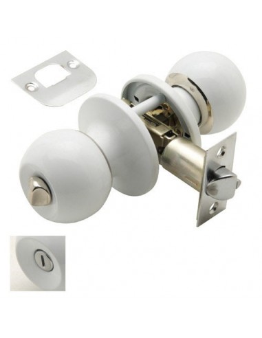 Pomo Wolfpack Con Condena Blanco Para Baño
