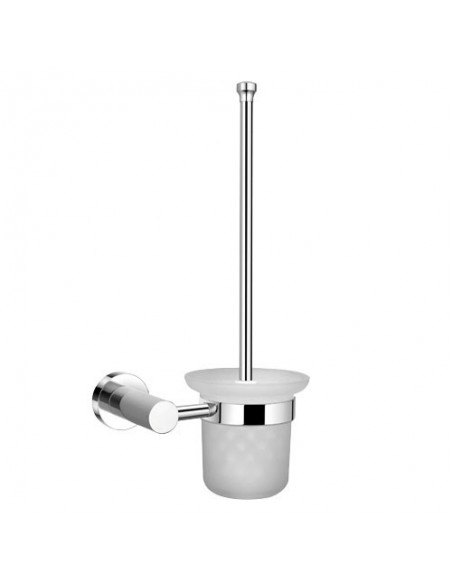 Escobillero Maurer Wc Pared Cristal Frost  Inoxidable