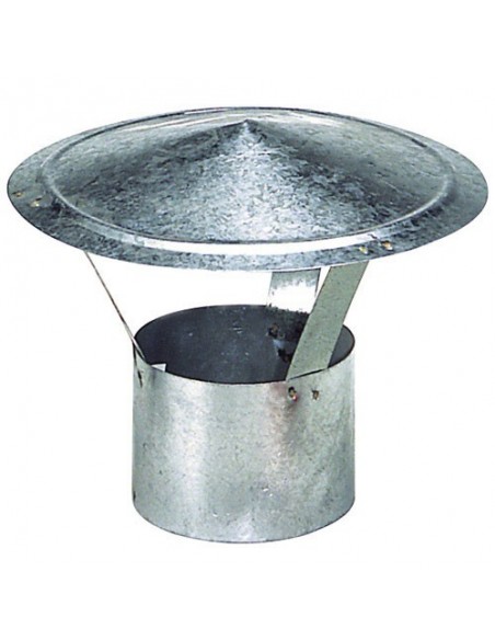 Sombrero Galvanizado Para Estufa de 110mm