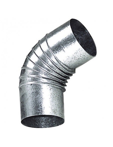 Codo Estufa Galvanizado de 120 mm 45°