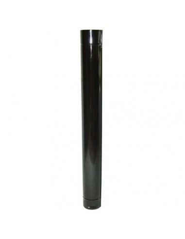 Tubo Estufa Color Negro Vitrificado de 130mm