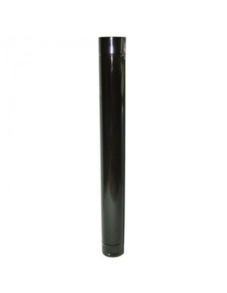 Tubo Estufa Color Negro Vitrificado de 130mm