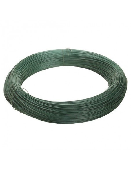 Alambre plastificado Verde Rollo 25 Kg / Nº17